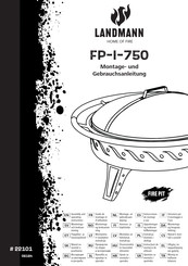 Landmann FP-I-750 Montage- Und Gebrauchsanleitung