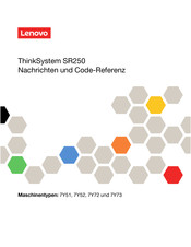 Lenovo ThinkSystem SR250 Bedienungsanleitung