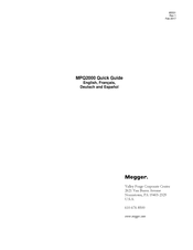 Megger MPQ2000 Kurzanleitungen