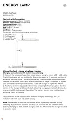 KSIX ENERGY LAMP Bedienungsanleitung