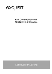 exquisit KGC5270-45-040E Gebrauchsanweisung