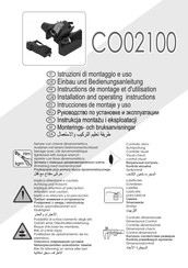 V. Orlandi CO02100 Einbau- Und Bedienungsanleitung