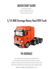 RC4WD 1/14 8X8 Tonnage Heavy Haul RTR Truck Schnellstartanleitung