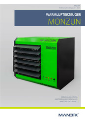 Mandik MONZUN 20 Montageanleitung, Inbetriebnahme Und Gebrauchsanweisung