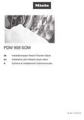 Miele PDW 909 SOM Installationsplan