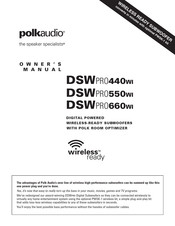 Polk Audio DSW PRO 440 WI Bedienungsanleitung