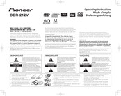 Pioneer BDR-212V Bedienungsanleitung