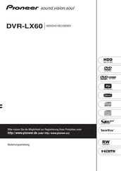 Pioneer DVR-LX60 Bedienungsanleitung