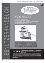 Intex Krystal Clear SX1500 Benutzerhandbuch
