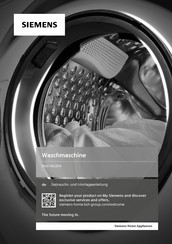 Siemens WM14N2K4 Gebrauchs- Und Montageanleitung