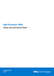 Dell Precision 7680 Einrichtung Und Technische Daten