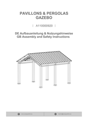 Sunjoy A110000920 Aufbauanleitung & Nutzungshinweise