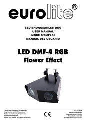EuroLite LED DMF-4 RGB Flower Effect Bedienungsanleitung