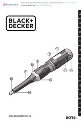 Black & Decker BCF601 Übersetzung Der Ursprünglichen Gebrauchsanleitung