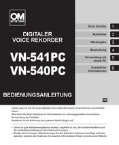 OM SYSTEM VN-540PC Bedienungsanleitung