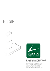 Lofra ELISIR Bedienung Und Wartung