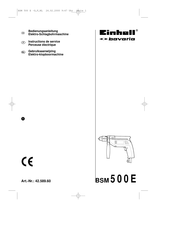 Einhell Bavaria BSM 500E Bedienungsanleitung