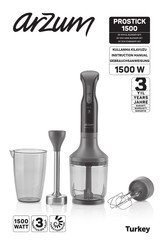 Arzum PROSTICK 1500 PAPATYAAR 1051 Gebrauchsanweisung