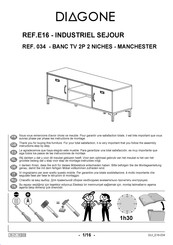 Diagone MANCHESTER 034 Montageanleitung