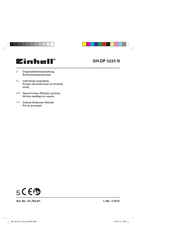 EINHELL GH-DP 5225 N Originalbetriebsanleitung