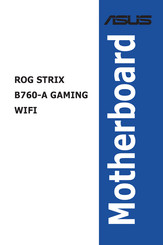 Asus ROG STRIX B760-A GAMING WIFI Bedienungsanleitung