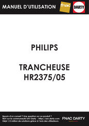 Philips HR2375 Bedienungsanleitung