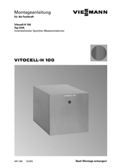 Viessmann Vitocell H 100 CHA Montageanleitung