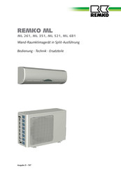 REMKO ML 521 Bedienung - Technik - Ersatzteile