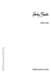 thomann Harley Benton HBCE 990 Bedienungsanleitung