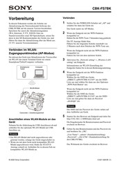 Sony CBK-FS7BK Kurzanleitung