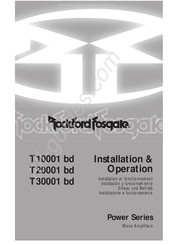 Rockford Fosgate T20001 bd Einbau Und Betrieb