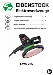 Eibenstock EWS 225 Originalbetriebsanleitung