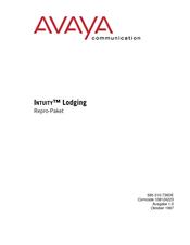 Avaya Intuity Lodging Bedienungsanleitung