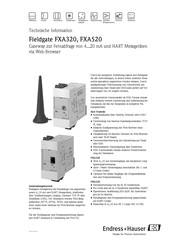 Endress+Hauser Fieldgate FXA320 Technische Information