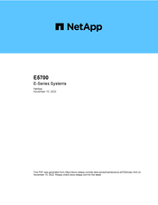 NetApp E-Series E5700 Bedienungsanleitung