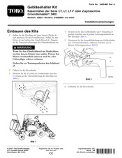 Toro Groundsmaster 3400 Installationsanweisungen