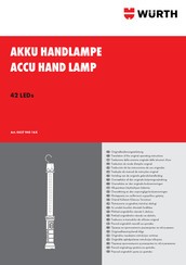 Würth 0827 940 16 Serie Original Bedienungsanleitung
