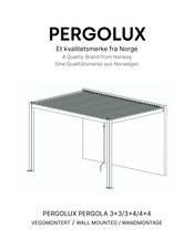 PERGOLUX PERGOLA 4x4 Montageanleitung