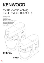 Kenwood Chef XL KVL40 Bedienungsanleitungen