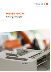 FRAMA Folder P900-M Bedienungsanleitung