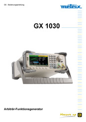 Metrix GX-1030 Bedienungsanleitung