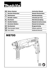 Makita M8700 Betriebsanleitung