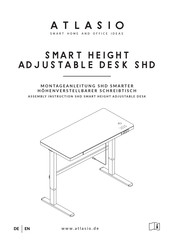 ATLASIO SHD SMARTER HOHENVERSTELLBARER SCHREIBTISCH Montageanleitung