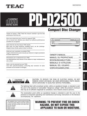 Teac PD-D2500 Bedienungsanleitung