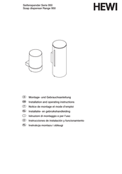 Hewi 950 Serie Montage- Und Gebrauchsanleitung