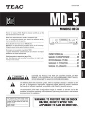 Teac MD-5 Bedienungsanleitung
