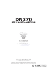 Klark Teknik DN370 Bedienungsanleitung