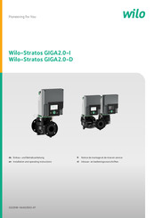 Wilo Stratos GIGA2.0-D Einbau- Und Betriebsanleitung
