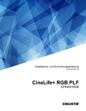 Christie CP4450-RGB Installations- Und Einrichtungsanleitung