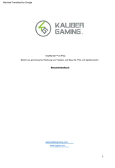 Kaliber Gaming KeyMander 2 3Play Benutzerhandbuch